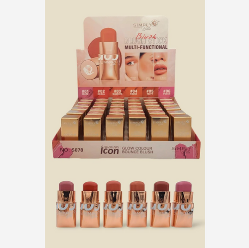 This multifunctional blush stick by Simply Bella offers a wide range of benefits for effortless beauty. With its compact size and easy application, this product allows for versatile use on cheeks, lips, and eyes. Experience a natural, radiant glow with this must-have makeup essential. THE BEST PRICE AND DEAL W/ BONITAWHOLESALE.COM