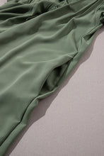 Cargar imagen en el visor de la galería, Mist Green Ruffle Sleeve V Neck Frilled Shift Dress