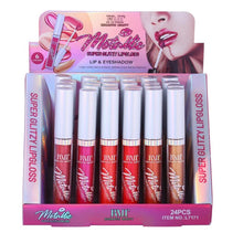Load image into Gallery viewer, MTALLIC SUPER GLITZY LIPGLOSS Lip &amp; Eyeshadow, Laser Luster, Like a rainbow, Defines a new trend of fashion. The best price, deal and quality w/ Bonitawholesale.com
