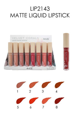 Discover the smooth, luxurious feel of AMUSE Velvet Corals Liquid Matte Lipsticks. With 24 stunning shades to choose from, these lipsticks provide a long-lasting, matte finish that will keep your lips looking flawless. Made with high-quality ingredients, these liquid lipsticks are a must-have in any makeup collection. the best price and deal w/ bonitawholesale.com