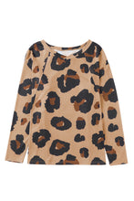 Load image into Gallery viewer, Leopard Print Long Sleeve Loose Top