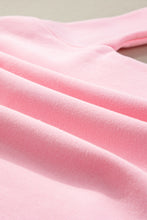 Load image into Gallery viewer, Pink LOVER Puff Print Drop Shoulder Pullover Sweatshirt
