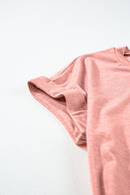 Load image into Gallery viewer, Light French Beige Center Seam Rolled Cuffs T-shirt Dress
