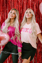 Load image into Gallery viewer, Pink Valentines Shiny XOXO Graphic T-shirt