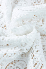 Cargar imagen en el visor de la galería, Oatmeal Bohemian Macrame Lace Crochet Half Sleeve Blouse