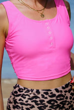 Load image into Gallery viewer, Leopard Square Neck Sleeveless Fashion Print Tankini Set