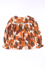 Cargar imagen en el visor de la galería, Abstract Printed Long Sleeve Blouse
