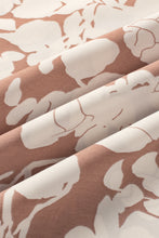 Cargar imagen en el visor de la galería, Khaki Floral Print Ruffle Short Sleeve Blouse