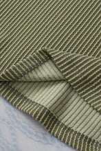 Load image into Gallery viewer, Laurel Green Twist Short Sleeve Corded V Neck Top