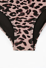 Load image into Gallery viewer, Leopard Square Neck Sleeveless Fashion Print Tankini Set