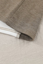 Cargar imagen en el visor de la galería, Khaki Exposed Seam Color Block Patchwork Top
