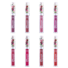 Load image into Gallery viewer, Our popular high pigmented liquid lipsticks combined with a hydrating formula and gorgeous floral cap print! Romantic Beauty’s long-lasting Blossom Red matte liquid lipsticks deliver an all-day comfortable wear without over-drying the lips. The best price, deal and quality w/ Bonitawholesale.com