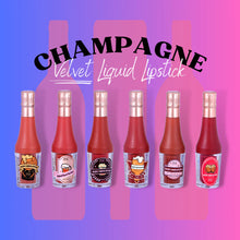 Load image into Gallery viewer, Experience luxurious comfort and long-lasting wear with our soft matte formula. This liquid lipstick offers a range of flattering nude tones that enhance your natural beauty. The non-drying formula ensures a comfortable and lightweight feel on the lips throughout the day. Embrace the elegance of Champagne Velvet, a must-have for a flawless and long-lasting pout. the best price and deal w/ bonitawholesale.com