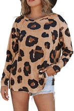 Load image into Gallery viewer, Leopard Print Long Sleeve Loose Top