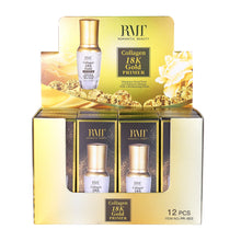 Load image into Gallery viewer, Romantic Beauty’s 18K gold primer leaves your face prepared to be the perfect canvas for makeup application. Formulated with collagen it adds hydration to the face. Infused with tiny gold flakes in an elegant glass bottle, the liquid primer formula makes the essential first step for flawless long-lasting makeup results.  The best price, deal and quality w/ Bonitawholesale.com