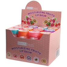Load image into Gallery viewer, Beauty Treats- 503 : Moisturizing Fruity Lip Balm : 3 DZ Box Includes 6 Different Flavors per Display:  Peach  Cherry  Raspberry  Watermelon  Grape  Melon. The best price and deal w/ Bonitawholesale.com !!!
