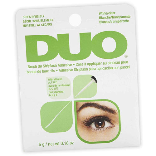 DUO-56812 : Brush On Strip lash Adhesive White/Clear Tone 6 PCS. DRIES DARK, UNDETECTABLE ADHESIVE. SECURES FAKE LASHES ALL DAY, ALL NIGHT. CONVENIENT FAUX LASH GLUE TIMES TWO. The best price and deal w/ Bonitawholesale.com !!!