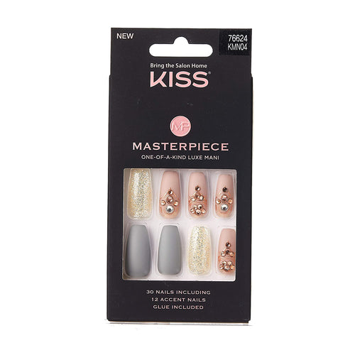 Masterpiece, One of a Kind Luxe Mani  Long Length  Premium Acrylic Face Nails  30 False Nails Including 12 Accent Nails. The best price , deal and quality w/ Bonitawholesale.com
