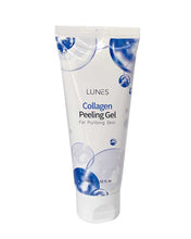 Load image into Gallery viewer, Lunes Collagen Peeling Gel for Purifying Skin Hyaluronic Serum soothes and adds vitality to the skin. Hydrolyzed Collagen and arginine penetrate deep into the skin to enhance elasticity and keep it moist.  A fine, Mild Peeling Gel that helps remove dead skin cells and waste from the surface of the skin and within its pores for a clean and smooth skin. The best price and deal w/ Bonitawholesale.com
