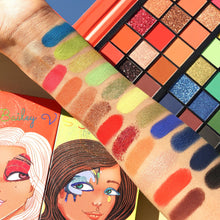 Load image into Gallery viewer, Kara- ES104 Duo 36 Colors Eyeshadow Palette: Bailey VS Kailey 3 PCS