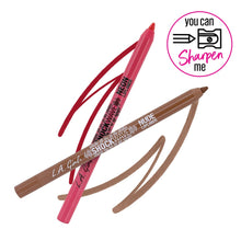 Load image into Gallery viewer, L.A Girl -Shockwave Neon &amp; Nude Lipliner 12 SHADES - 3 PC DESCRIPTION You might want to take a seat before you swatch, because the Shockwave Neon lipliner will have you shook. Shockingly vivid colors glide on creamy pigment with a full-coverage finish that lasts up to 8 hours. Electrify your look with a bold, statement lip that turns heads. The soft plastic pencil can be sharpened with a sharpener for precise application every time. You&#39;ve never seen neon done like this . The best price and deal w/ Bonitawh
