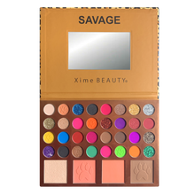 Load image into Gallery viewer, 32 shadow colors with highlighter, blush and contour colors to make your imagination run wild and free 32 Pigmented Colors for Eyes, Highlighter, Blusher & Bronzer Pigmented Colors, Long Lasting Matte, Shimmer & Glitter Colors for Eyes 4 Face powders. The best price and deal w/ Bonitawholesale.com