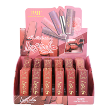 Cargar imagen en el visor de la galería, Perfect lips are just a click away with this matte lipstick formula. A special innovative casing allows you to button push the top of the product to reveal and pop-out your lipstick. Easy application with a smooth matte finish every time. The best price and deal w/ Bonitawholesale.com