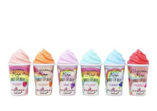 Load image into Gallery viewer, ITALIA Deluxe-9408: Unicorn Kiss Sorbet Lip Balm – 3DZ Each flavor is scented with sweet sorbet, and the formula applies like silk to soften even the most dehydrated lips. Add a pop of fun in your makeup bag with these cute lip balms! 6 flavor includes: Strawberry, Choco-mint, Grape, Watermelon, Peach, Blueberry. The best price and deal w/ Bonitawholesale.com !!!