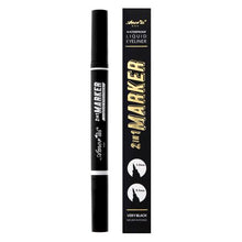 Load image into Gallery viewer, Amor Us- 2 In a Market Waterproof Liquid Eyeliner 2DZ. This 2-in-1 Marker Eyeliner will provide you with the control of a defined or bold eye look to match your mood. With a dual tip ready to use in any situation. The best deal and price w/ Bonita Wholesale.com !!!