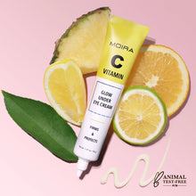 Load image into Gallery viewer, MOIRA Vitamin C Glow Under Eye Cream is a restorative eye cream containing powerful vitamin C ingredients with a weightless gel texture for under-eye skin. This formula containing Jeju Island green tangerine, orange, lemon, pineapple, and fig extracts delivers antioxidants and protects the skin. Its formula is gentle and safe for use around the eye area. The best price and deal w/ Bonitawholesale.com
