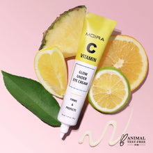 Load image into Gallery viewer, MOIRA Vitamin C Glow Under Eye Cream is a restorative eye cream containing powerful vitamin C ingredients with a weightless gel texture for under-eye skin. This formula containing Jeju Island green tangerine, orange, lemon, pineapple, and fig extracts delivers antioxidants and protects the skin. Its formula is gentle and safe for use around the eye area. The best price and deal w/ Bonitawholesale.com
