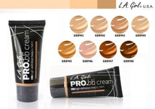 Load image into Gallery viewer, L.A. GIRL- HD PRO BB Cream – 8 Shades 3PC DESCRIPTION  HD PRO BB Cream is formulated without parabens and made fragrance-free to pamper sensitive skin and lavishly nourish skin with added Vitamin B3, C and E. The silky formula covers a wide range of skin tones with eight diverse shades. This is your all-in-one skin beautifier that primes, moisturizes and enhances skin tone. The best price and deal w/ Bonitawholesale.com !!!
