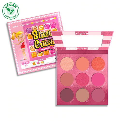 Score the Crush Blush leader-board with our Blush Crush 9 Color Blush On Palette - Match Three! With nine blush shades from our blush on palette to deliver a rosy flush, wear each shade alone or match three or more to level up your look. The best price and deal w/ Bonitawholesale.com