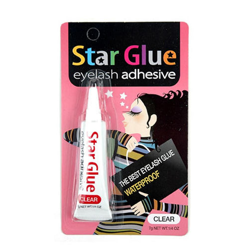 Star Glue- Eyelash Adhesive Clear 1 DZ  Waterproof Formula Holds lashes securely in place Dries quickly Easy to use. The best price and deal w/ Bonitawholesale.com !!!