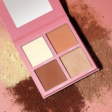 Load image into Gallery viewer, From our Snatch & Sculpt Color Quads - our Deep palette is designed for those with a deeper complexion. It comes equipped with 4 essential shades to make sure you always looked snatched - Vanilla - used to brighten your under-eye - You Slayin' - used to bronze up the face - Killin' It - used as a contour shade - Damn - the perfect highlight shade. The best price, deal and quality w/ Bonitawholesale.com