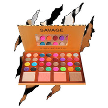 Load image into Gallery viewer, 32 shadow colors with highlighter, blush and contour colors to make your imagination run wild and free 32 Pigmented Colors for Eyes, Highlighter, Blusher & Bronzer Pigmented Colors, Long Lasting Matte, Shimmer & Glitter Colors for Eyes 4 Face powders. The best price and deal w/ Bonitawholesale.com