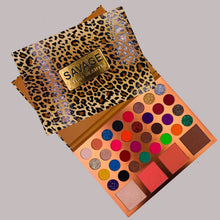 Load image into Gallery viewer, 32 shadow colors with highlighter, blush and contour colors to make your imagination run wild and free 32 Pigmented Colors for Eyes, Highlighter, Blusher & Bronzer Pigmented Colors, Long Lasting Matte, Shimmer & Glitter Colors for Eyes 4 Face powders. The best price and deal w/ Bonitawholesale.com