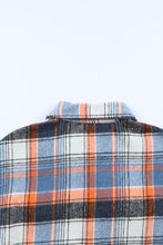 Load image into Gallery viewer, Multicolor Plaid Button Down Ruffled Shirt Jacket
