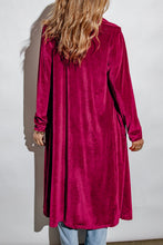 Load image into Gallery viewer, Retro Velvet Long Sleeve Pocket Coat
