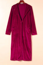 Load image into Gallery viewer, Retro Velvet Long Sleeve Pocket Coat
