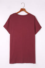 将图片加载到图库查看器，Side Pockets Short Sleeve Tunic Top
