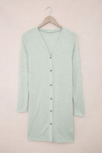 Load image into Gallery viewer, Solid Color Open-Front Buttons Cardigan
