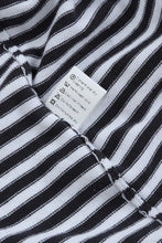 将图片加载到图库查看器，Contrast Trimmed Striped Drop Shoulder Sweater
