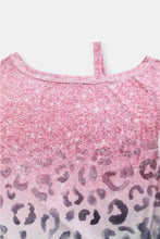 Load image into Gallery viewer, Pink Leopard Patchwork One Shoulder Long Sleeve Top
