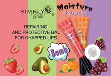 Load image into Gallery viewer, Description LIP GLOSS TYPE LIP MOISTURIZER, COMES IN 4 EXTRA MOISTURIZING SCENTS (STRAWBERRY, AVOCADO, ORANGE AND BLACKBERRY). The best price, deal and quality w/ Bonitawholesale.com
