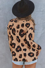 Load image into Gallery viewer, Leopard Print Long Sleeve Loose Top
