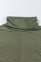 Load image into Gallery viewer, Jungle Green Cowl Neck Shift Tunic Top
