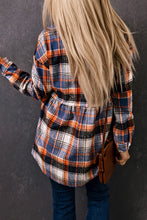 Load image into Gallery viewer, Multicolor Plaid Button Down Ruffled Shirt Jacket
