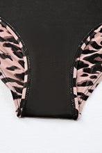 将图片加载到图库查看器，Leopard Square Neck Sleeveless Fashion Print Tankini Set
