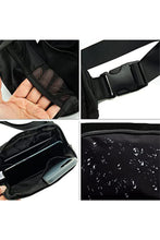 将图片加载到图库查看器，Black Waterproof Zipped Crossbody Chest Bag 20*5*14cm
